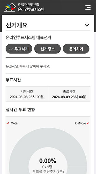 선거개요 화면
